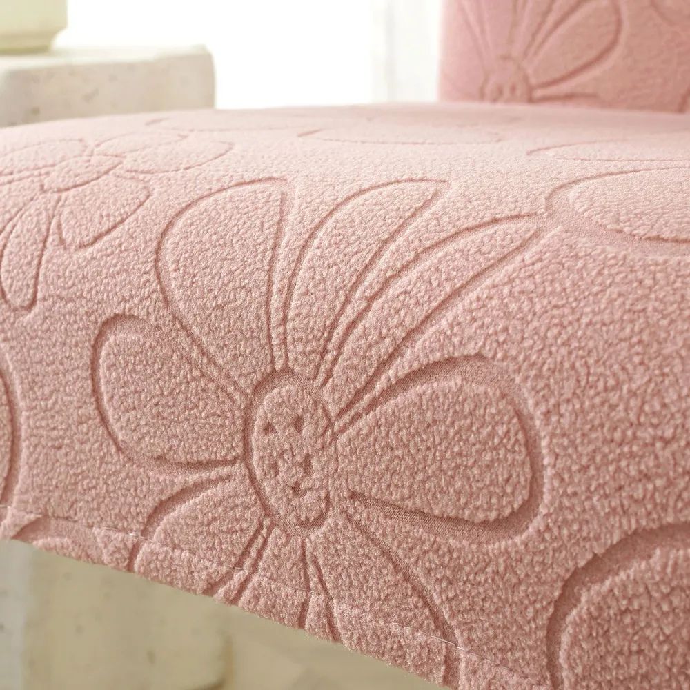 Stretch Microfiber Dining Chair Cover - Daisy Design