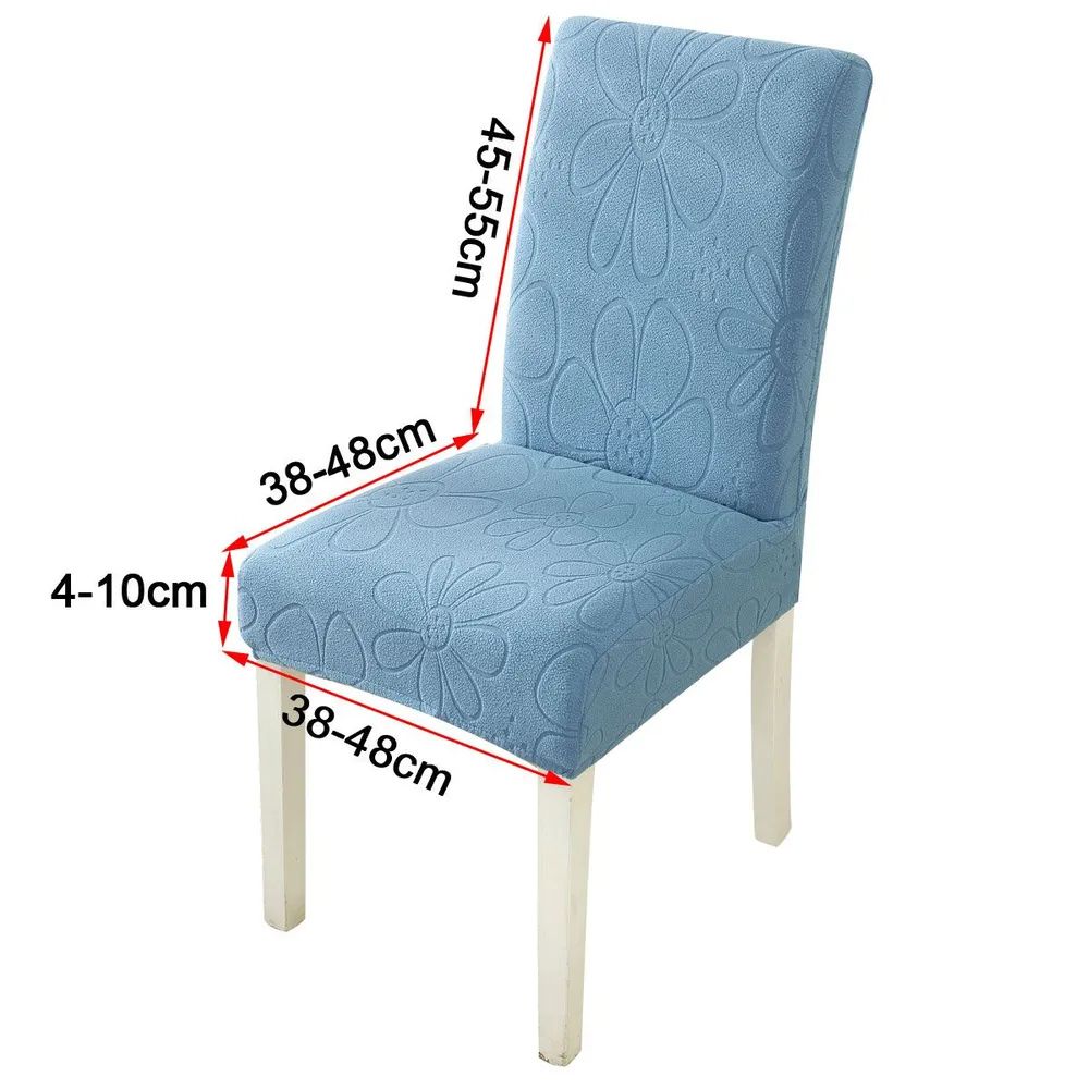 Stretch Microfiber Dining Chair Cover - Daisy Design