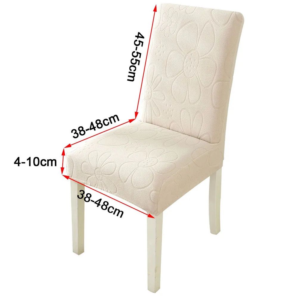 Stretch Microfiber Dining Chair Cover - Daisy Design