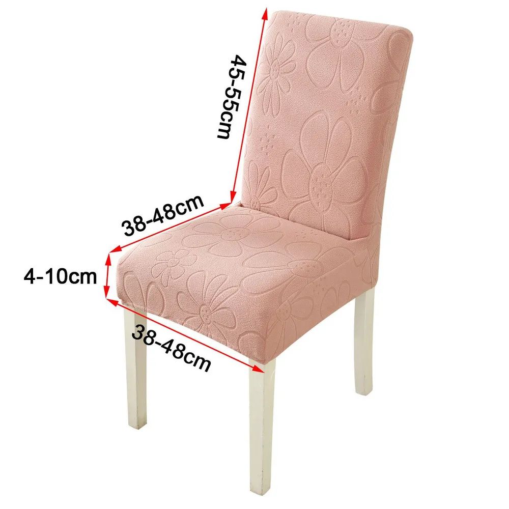 Stretch Microfiber Dining Chair Cover - Daisy Design