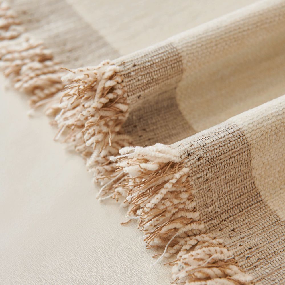 Dandelion Whisper Microfiber Sofa Cover with Tassels