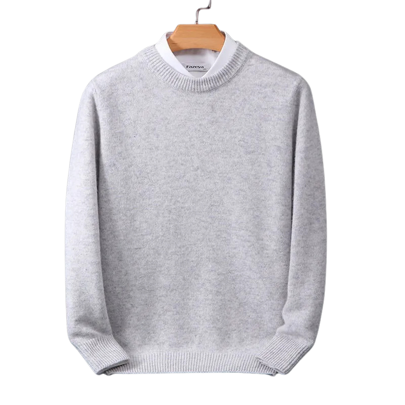 Premium Cashmere Crew Neck Sweater for Ultimate Comfort