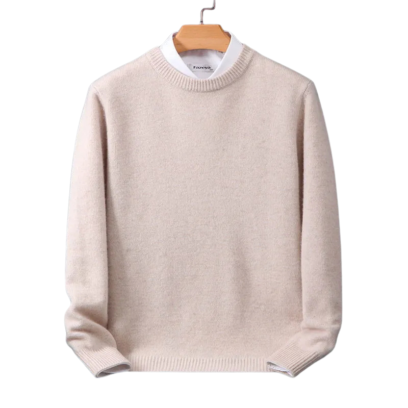 Premium Cashmere Crew Neck Sweater for Ultimate Comfort