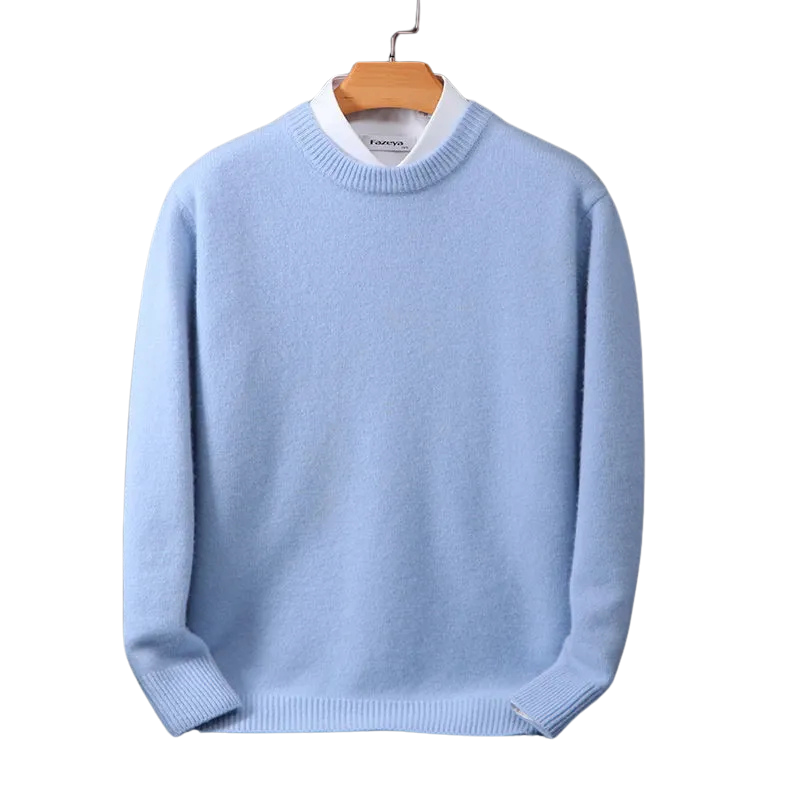 Premium Cashmere Crew Neck Sweater for Ultimate Comfort