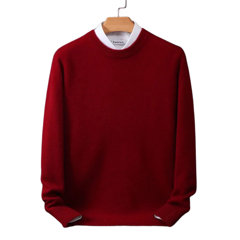 Premium Cashmere Crew Neck Sweater for Ultimate Comfort