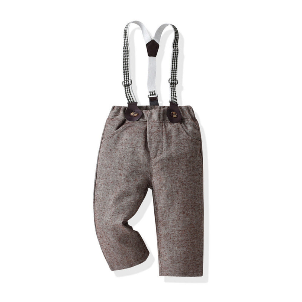 Little Kids' Holiday Outfit Set with Vest and Bow Tie