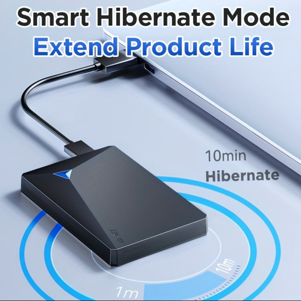 Portable USB External Hard Drive 1TB NTFS for Fast Data Backup