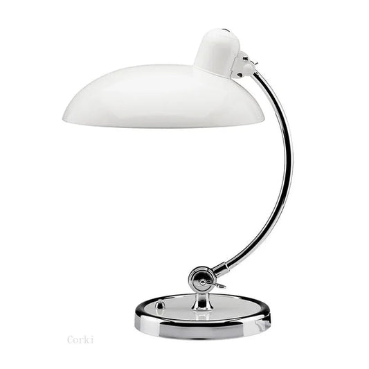 Scandinavian Minimalist Metal Table Lamp with Soft LED Light