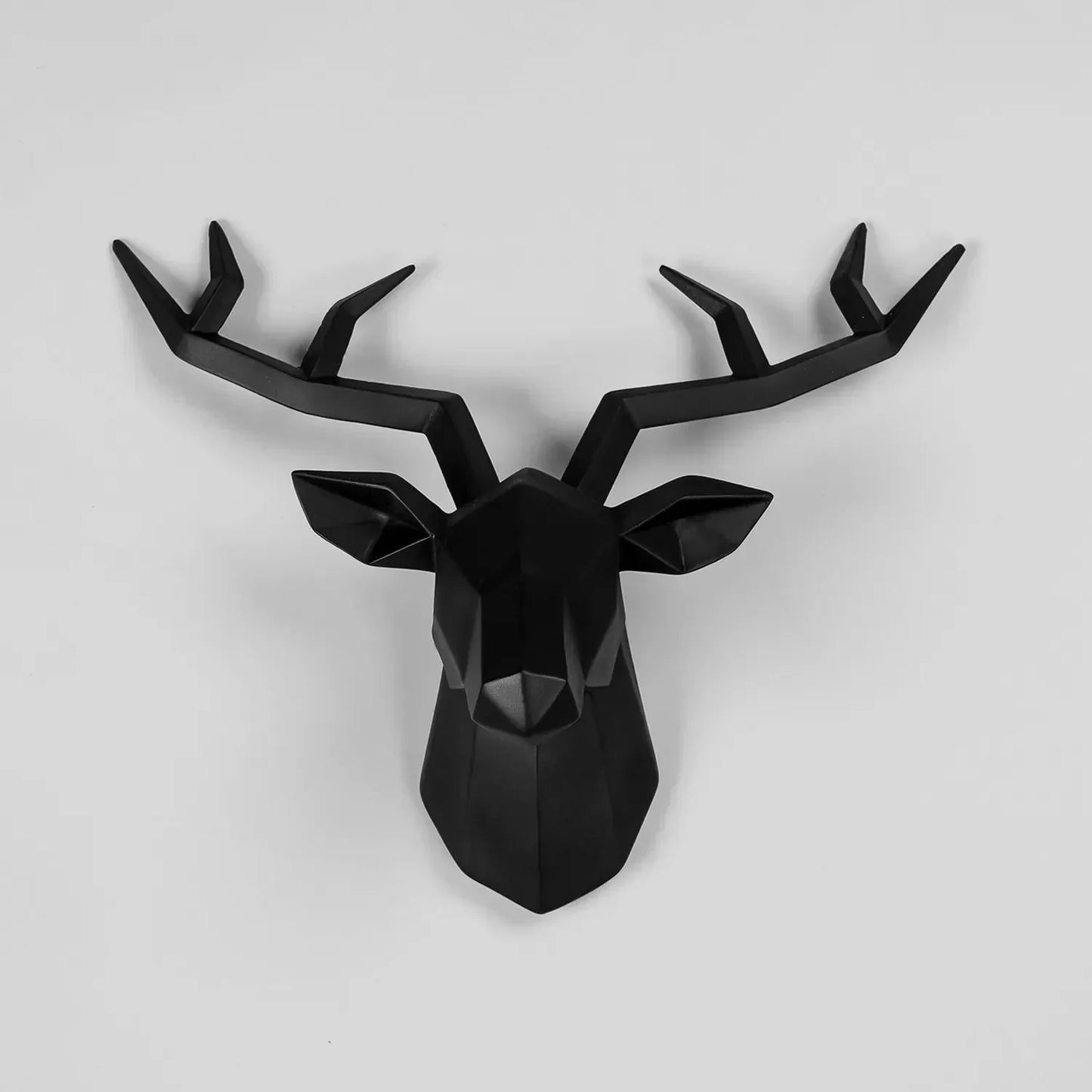 Moose Antler Wall Sculpture Coat Hook Polyresin Decor