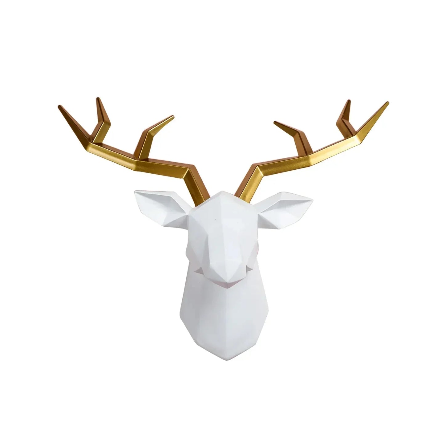 Moose Antler Wall Sculpture Coat Hook Polyresin Decor