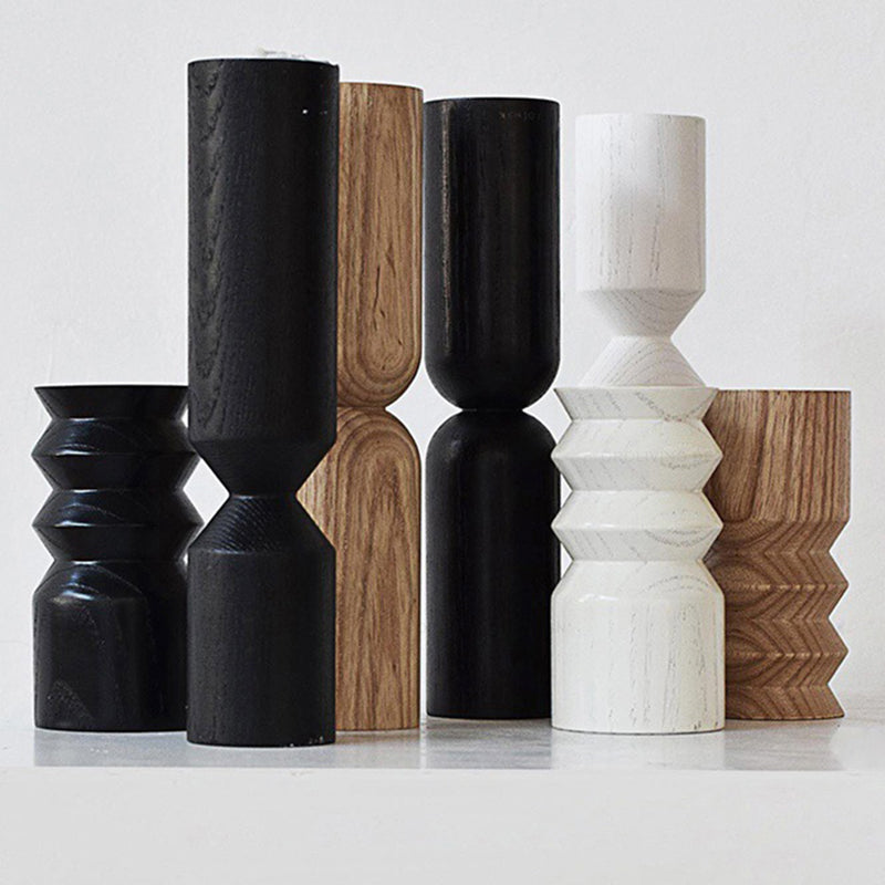 Minimalist Pine Wood Candle Holder