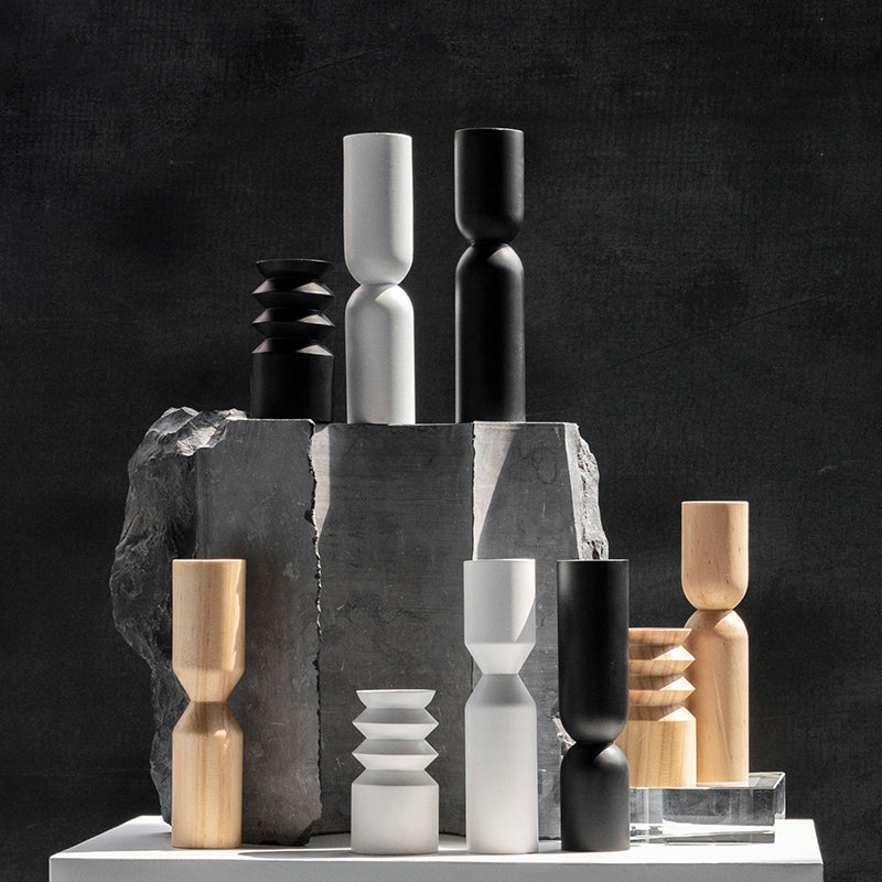 Minimalist Pine Wood Candle Holder