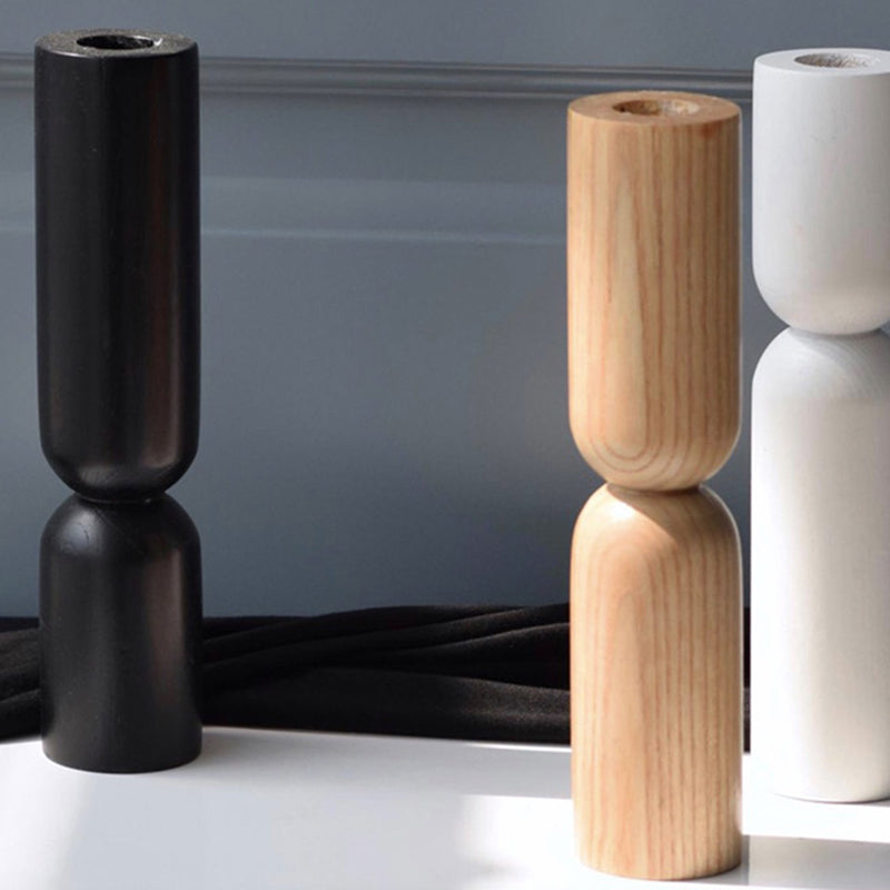Minimalist Pine Wood Candle Holder