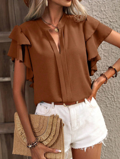 Zendee - Stylish Ruffle Blouse