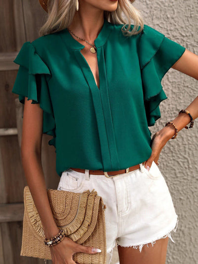 Zendee - Stylish Ruffle Blouse