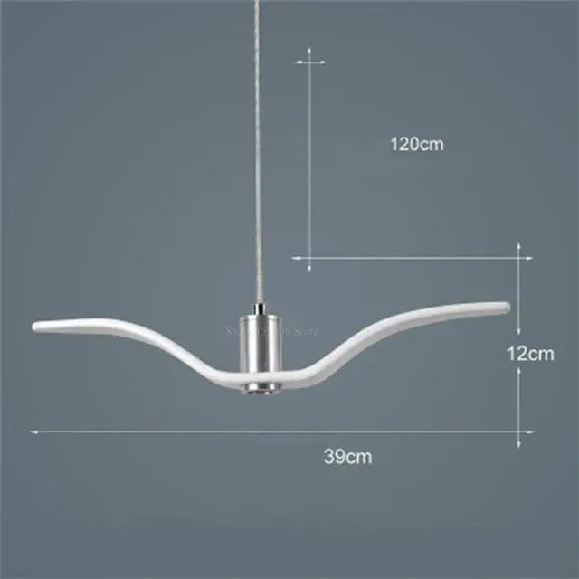 Bird-Shaped Pendant Lamp with LED Illumination