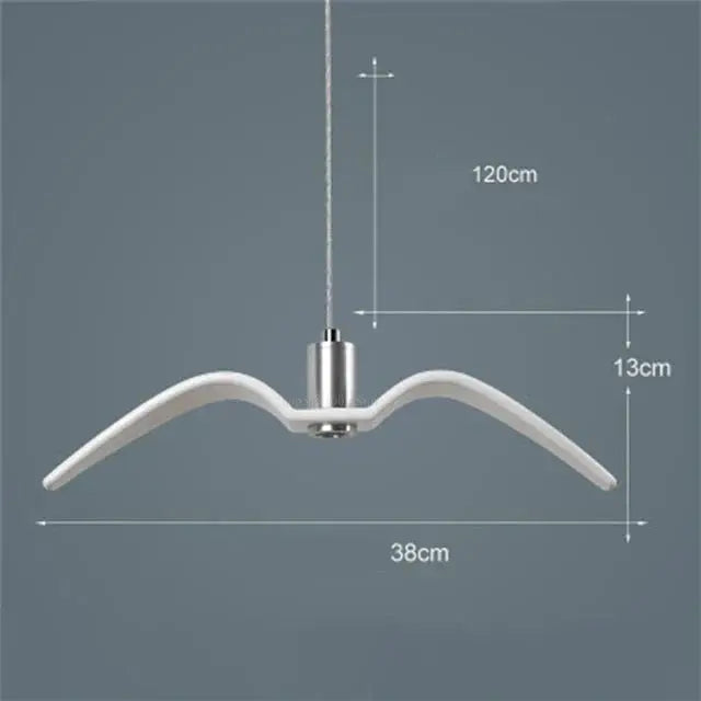 Bird-Shaped Pendant Lamp with LED Illumination