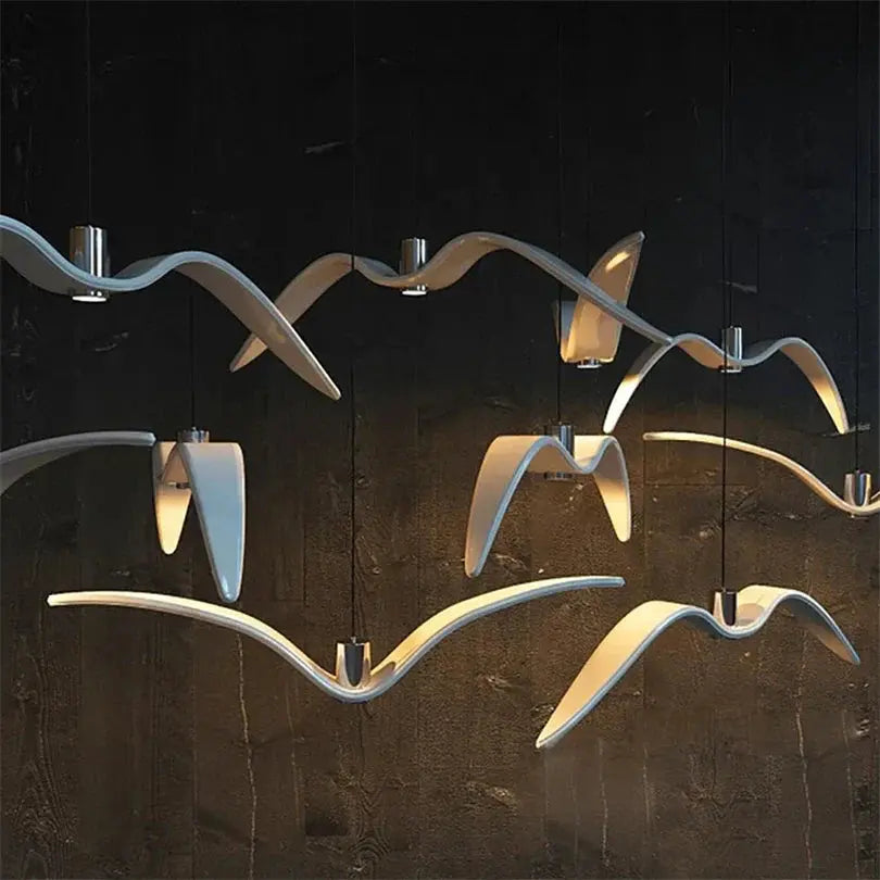Bird-Shaped Pendant Lamp with Soft LED Illumination