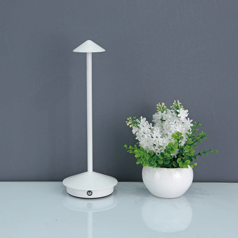 Portable Cordless Touch Control Table Lamp - Rechargeable Aluminum & Metal Design