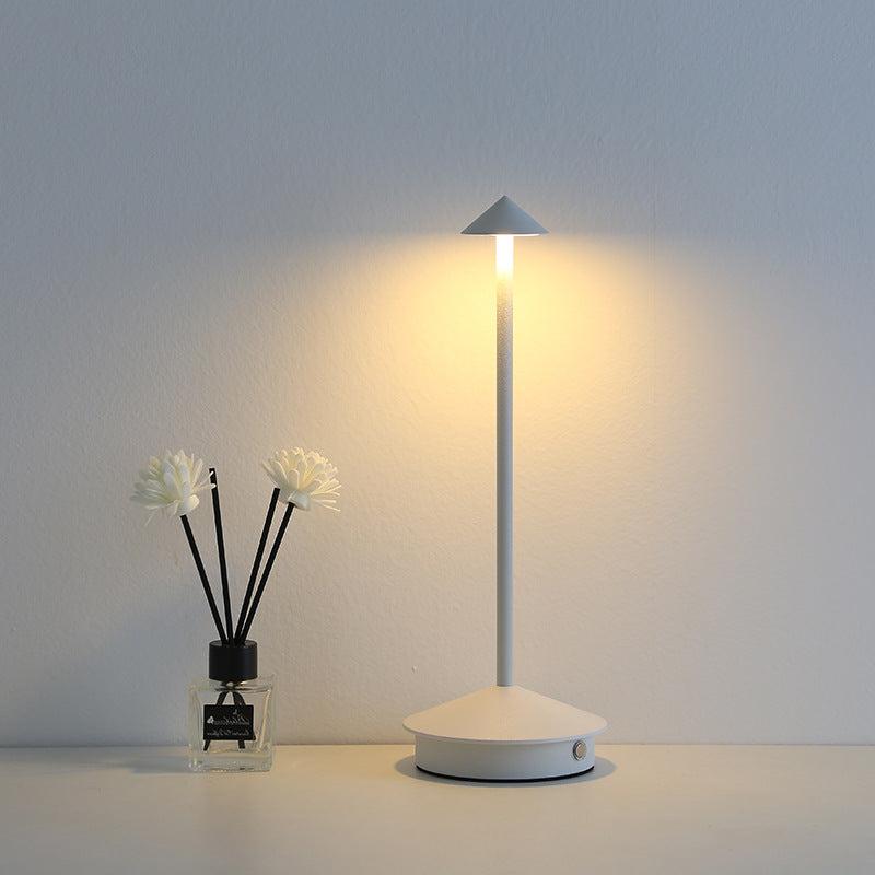 Portable Cordless Touch Control Table Lamp - Rechargeable Aluminum & Metal Design