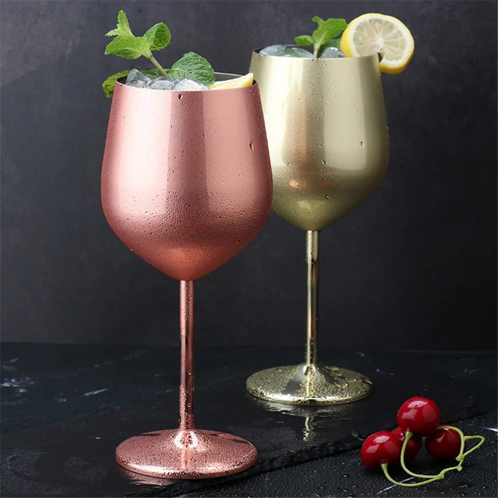 Stainless Steel Wine Goblet - Elegant and Durable 16.9oz
