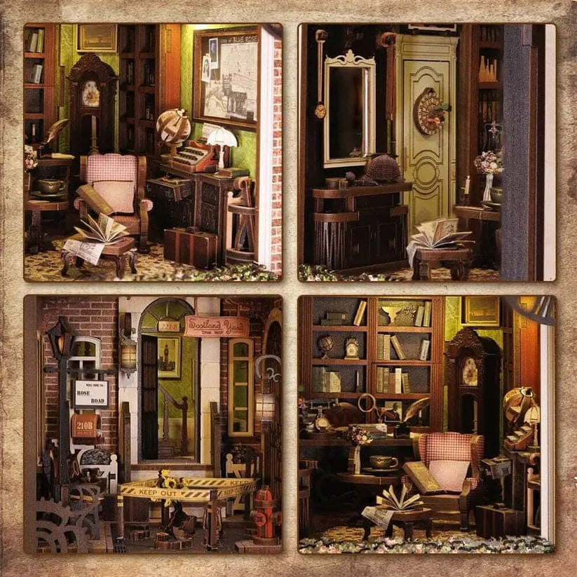 DIY Detective House Building Kit with Dust Cover