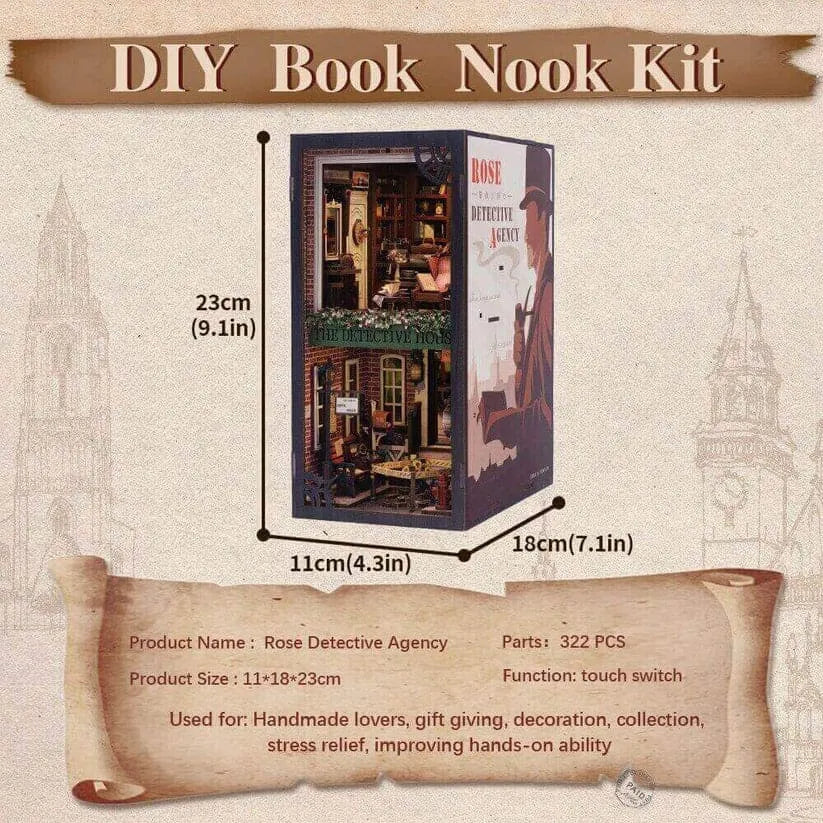 DIY Detective House Building Kit with Dust Cover