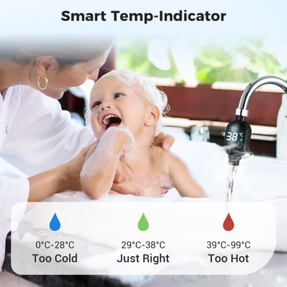 Digital Waterproof Bath Thermometer for Babies and Family