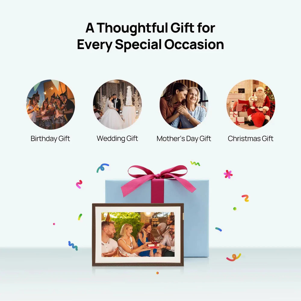 WiFi Touch Screen Digital Photo Frame 10.1 Inch HD Display