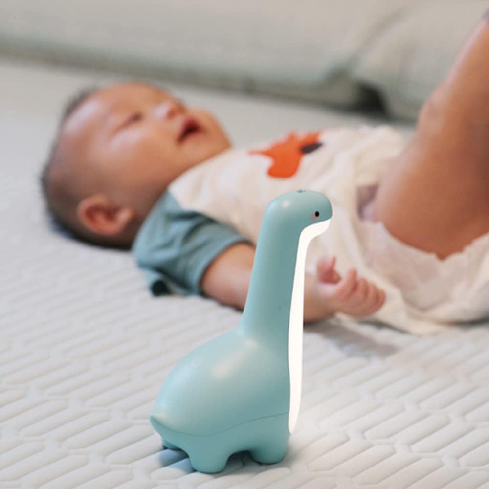 Soft Glow Dinosaur Night Light for Kids with Rechargeable Battery and Touch Control