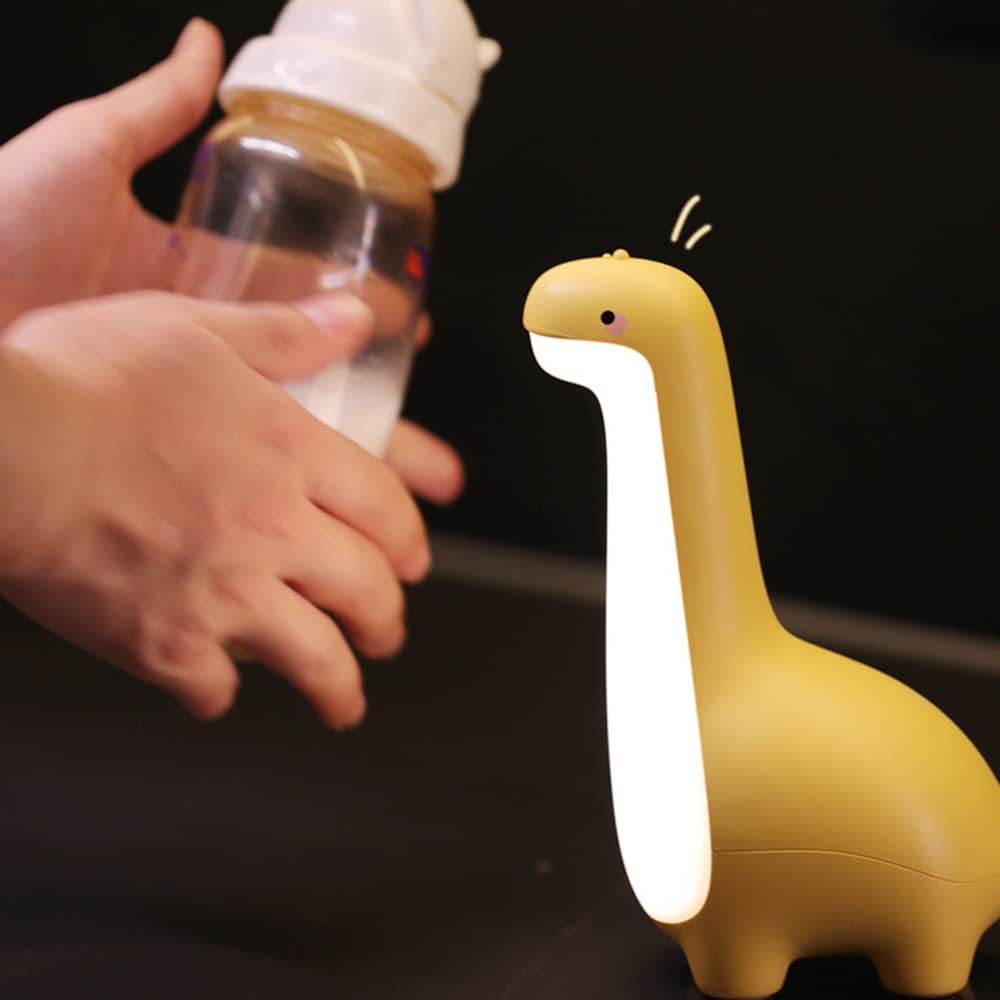 Soft Glow Dinosaur Night Light for Kids with Rechargeable Battery and Touch Control