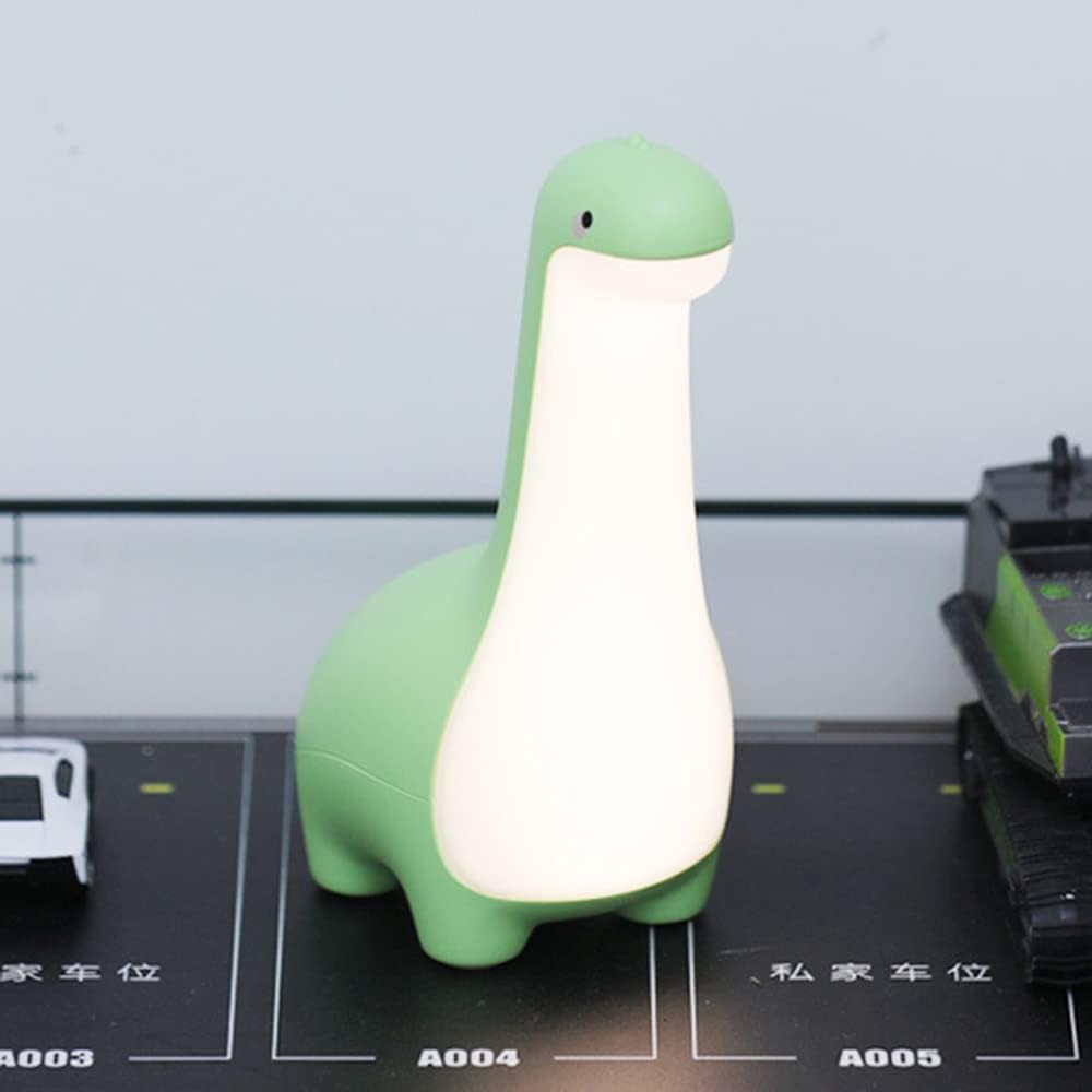 Soft Glow Dinosaur Night Light for Kids with Rechargeable Battery and Touch Control