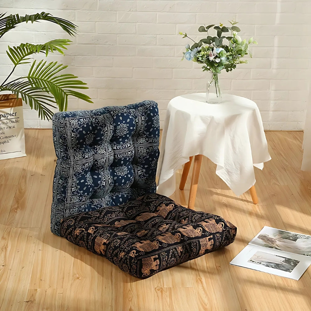 Bohemian Square Cushion with Anti-Slip Straps
