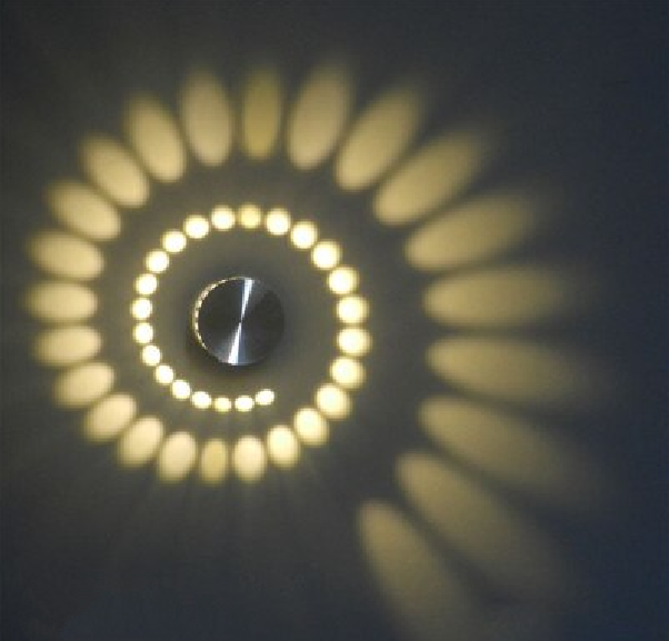 Spiral LED Downlight Fixture - Energy-Efficient Wall/Ceiling Lamp