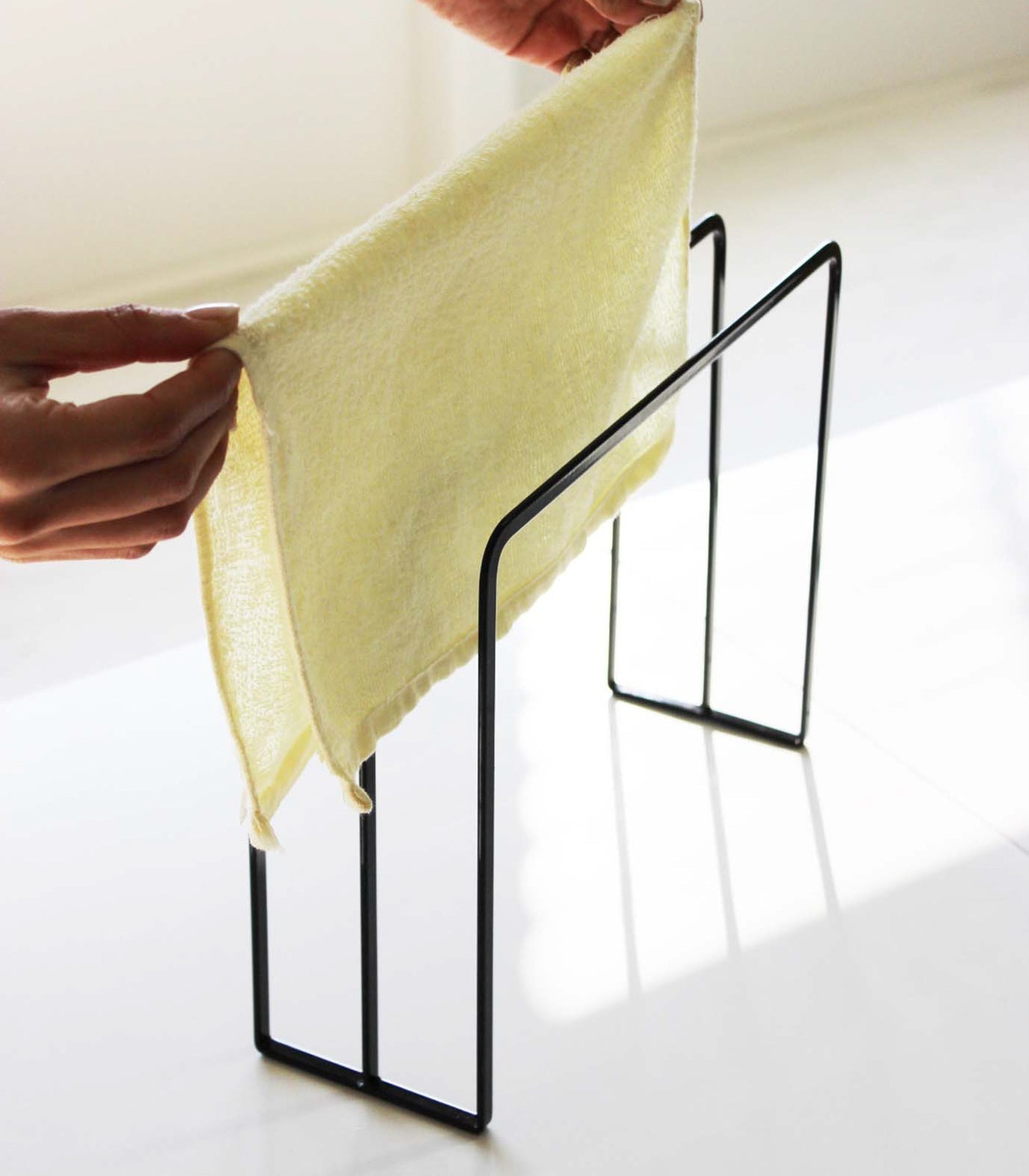 Stainless Steel Dish Towel Holder with Hooks