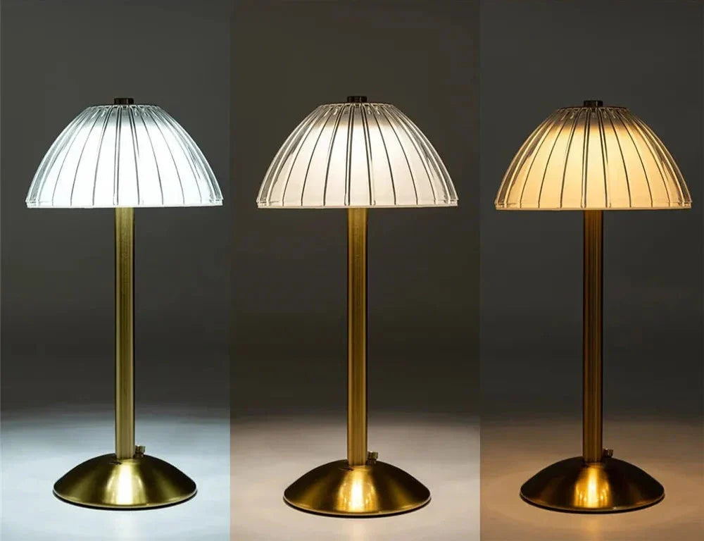 Cordless LED Dimmable Table Lamp - Eye-Caring Nightstand Light