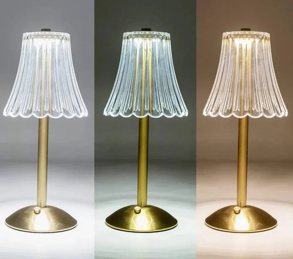 Cordless LED Dimmable Table Lamp - Eye-Caring Nightstand Light