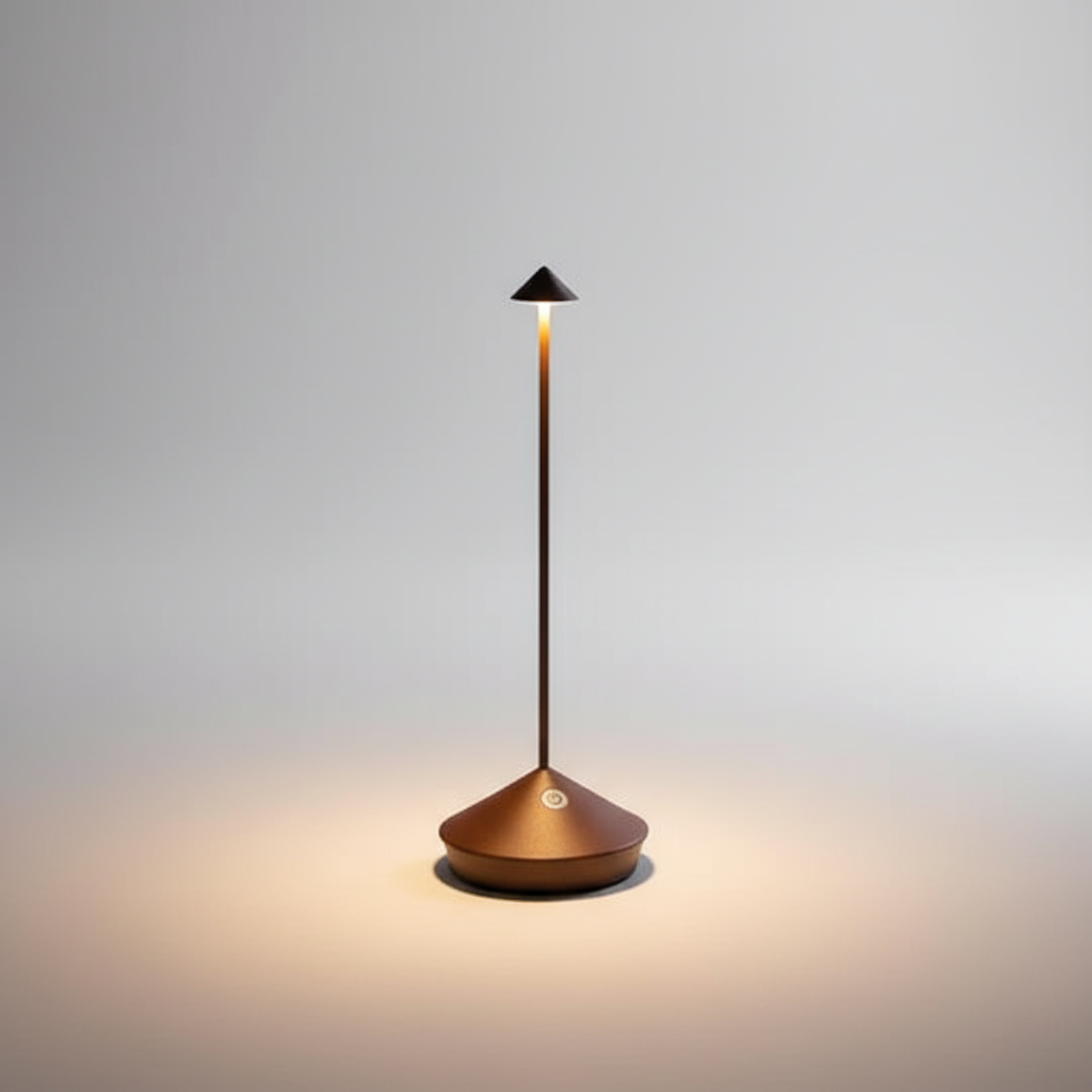 Wireless Dimmable LED Table Lamp - Waterproof Rechargeable Design