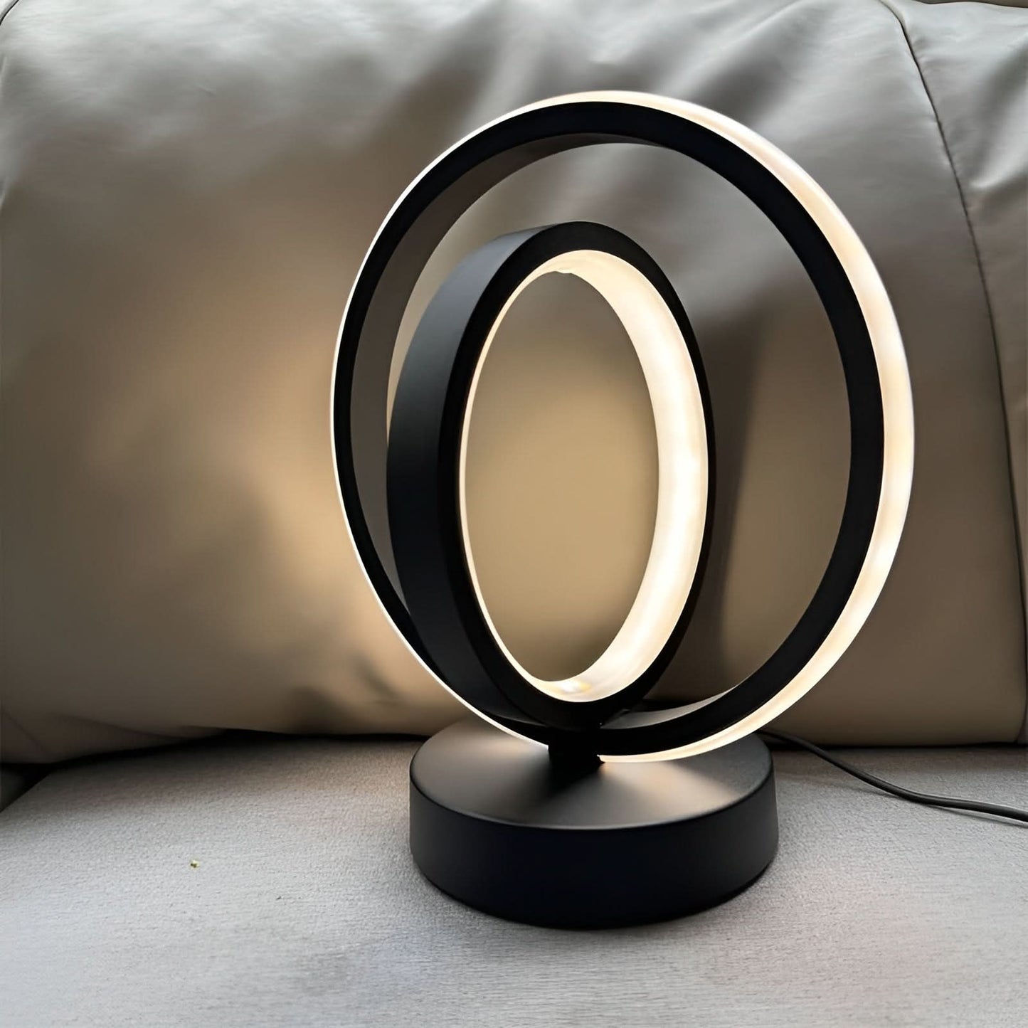 Dimmable Metal Table Lamp with USB Power