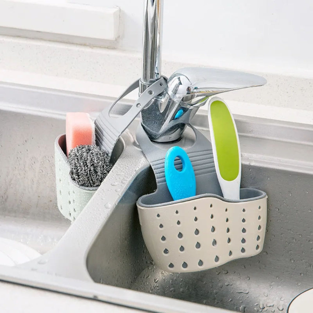 Silicone Drainer Organizer with Adjustable Straps