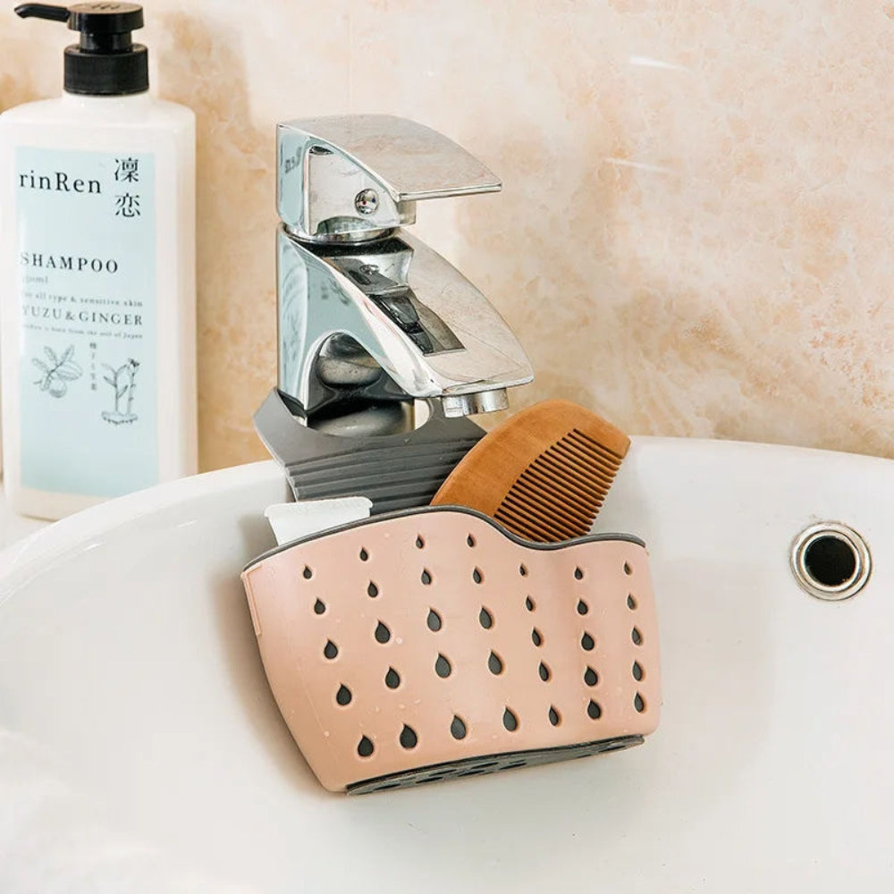 Silicone Drainer Organizer with Adjustable Straps