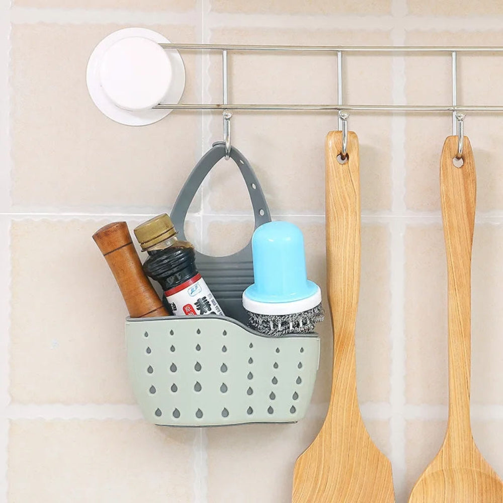 Silicone Drainer Organizer with Adjustable Straps