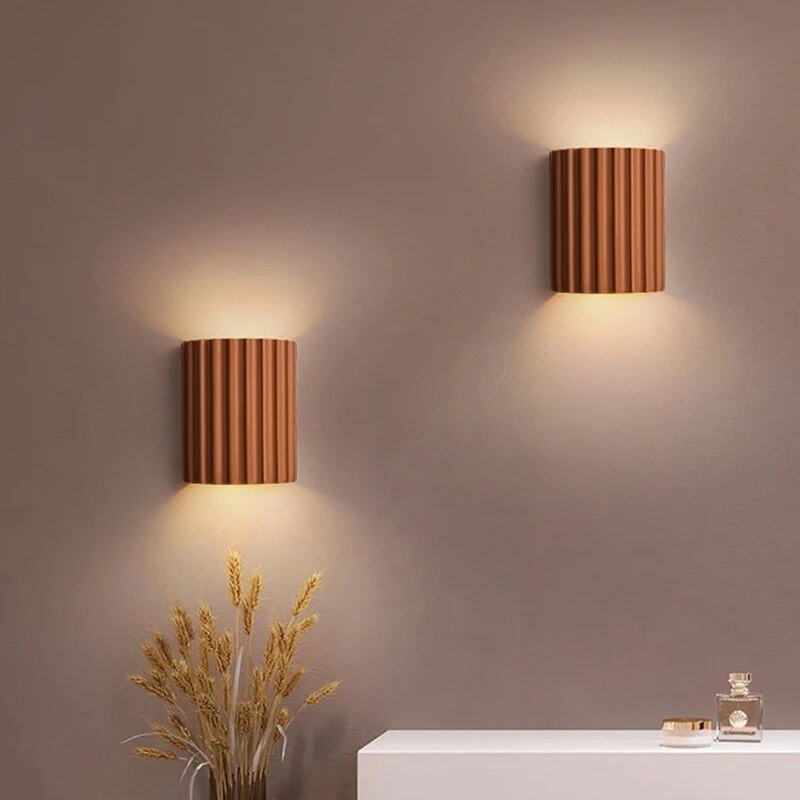 Modern Resin Wall Lamp with Warm LED Light