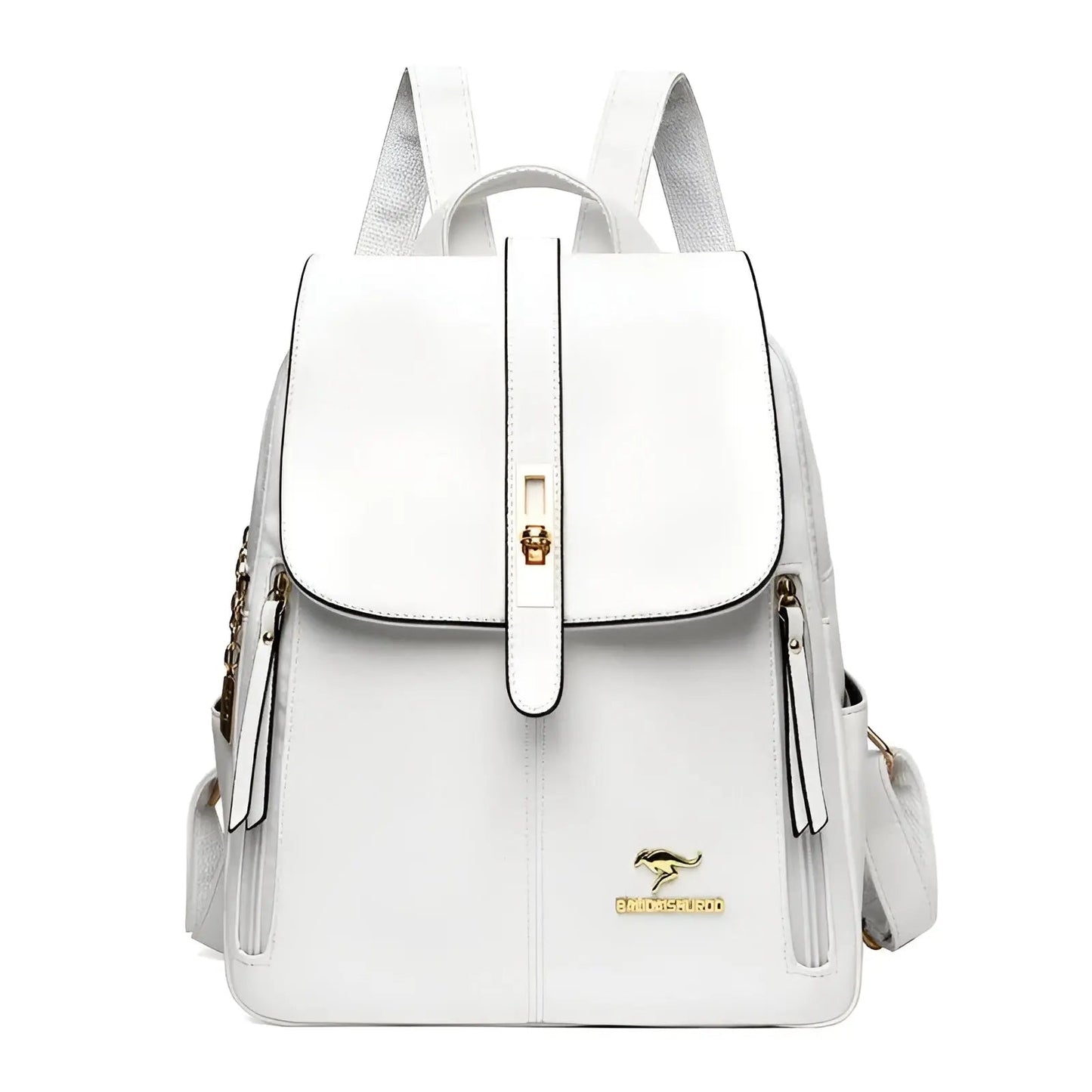 Premium Leather Women's Backpack with Multiple Compartments