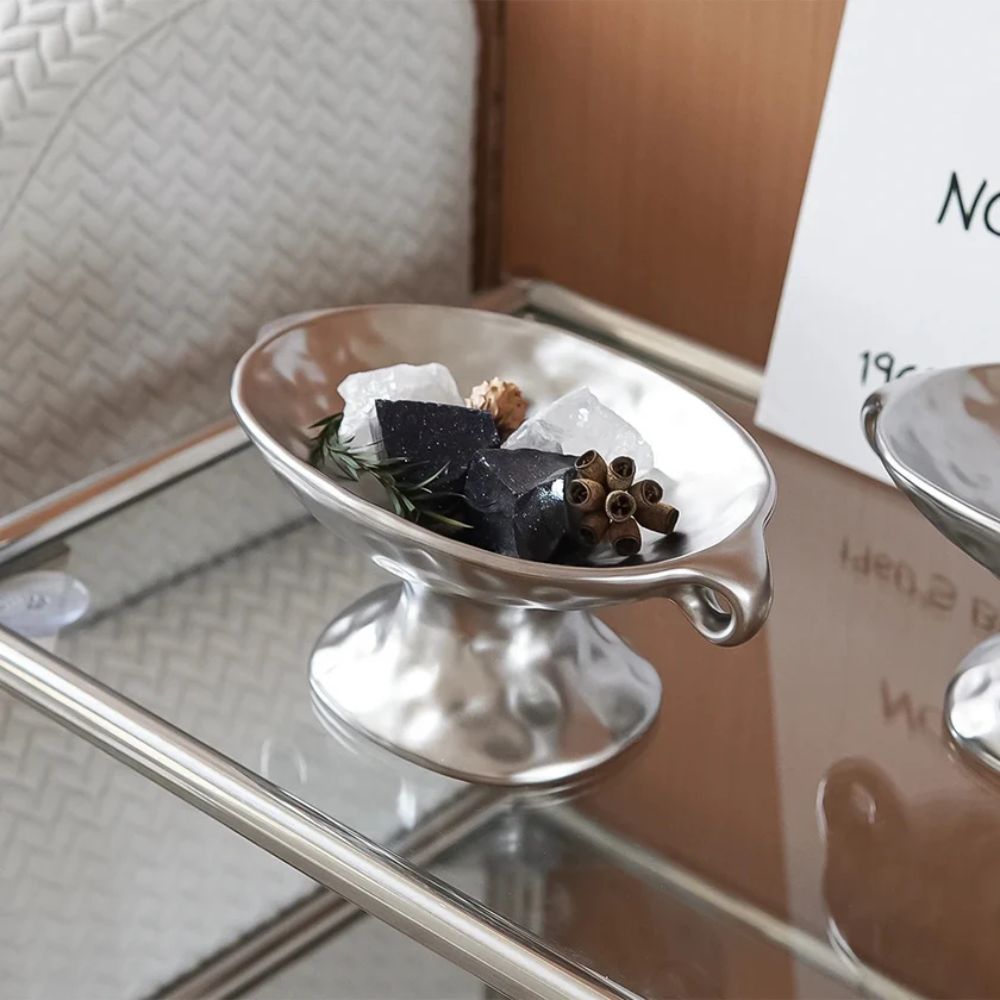 Ceramic Oval Organizer with Dual Handles