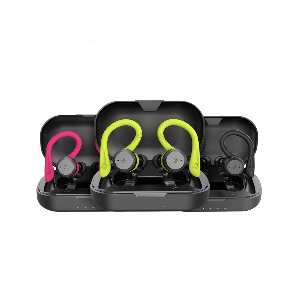 Waterproof Wireless Sport Earbuds with 20-Hour Battery Life and Bluetooth 5.0