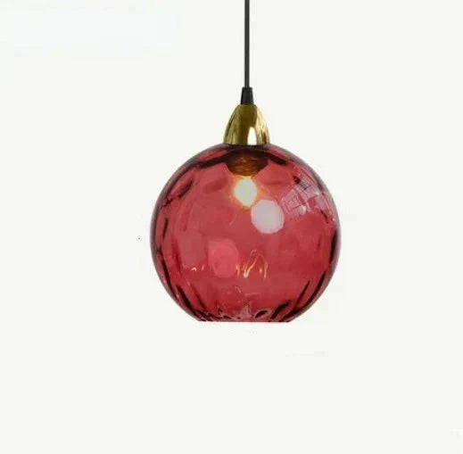Transparent Glass Pendant Light with LED Bulb