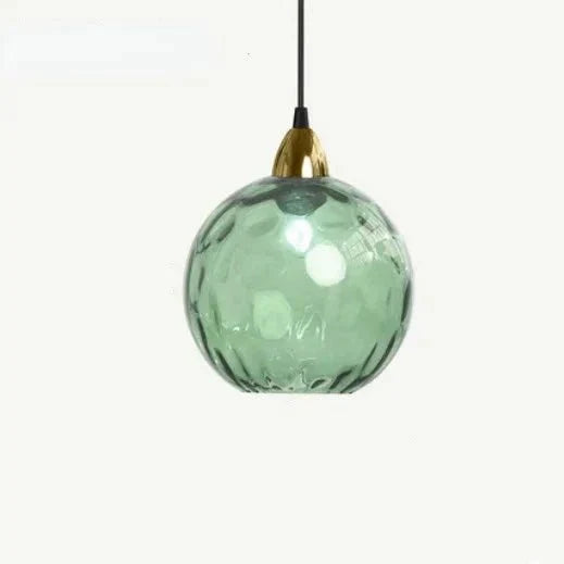 Transparent Glass Pendant Light with LED Bulb