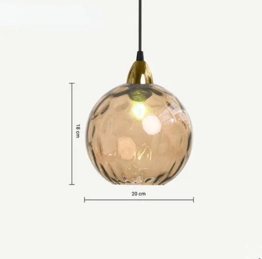 Glass Ball Pendant Light - Elegant Sphere Design