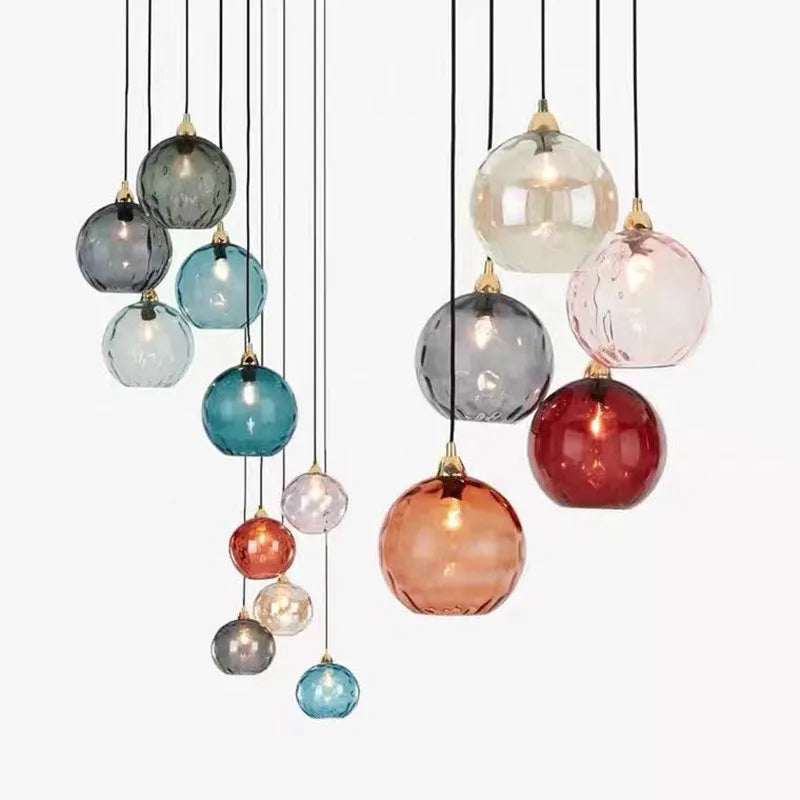 Clear Glass Pendant Light with E27 Socket for Modern Interiors